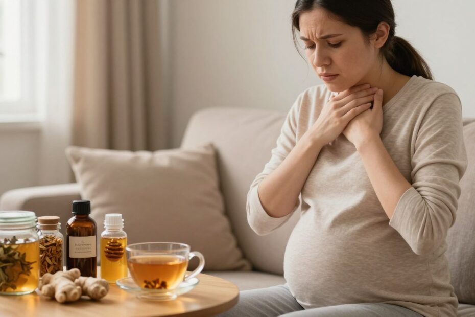 Co na bolące gardło w ciąży