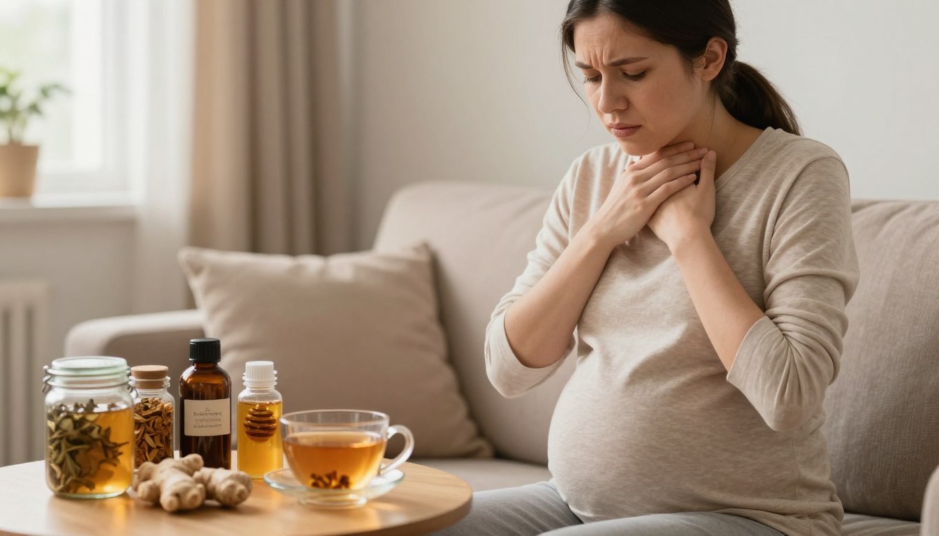 Co na bolące gardło w ciąży