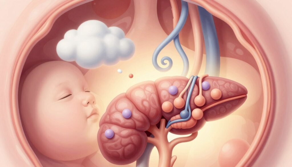 A detailed illustration showcasing the interaction between stress and hormonal mechanisms associated with prolactin secretion from the pituitary gland. In the foreground, a stylized anatomical model of a human pituitary gland, emphasizing prolactin-producing cells, bathed in soft, warm lighting to create an inviting atmosphere. The middle ground features visual metaphors for stress, like swirling clouds or tangled lines, representing mental strain and its impact on hormonal balance. The background should include abstract representations of lactation, with soft tones and organic shapes symbolizing milk production and release. The overall mood should evoke a sense of exploration and understanding, with a focus on the delicate interplay between stress and hormonal functions, ensuring a professional and educational tone. No text or figures should be present, maintaining a clear visual focus on the scientific depiction.