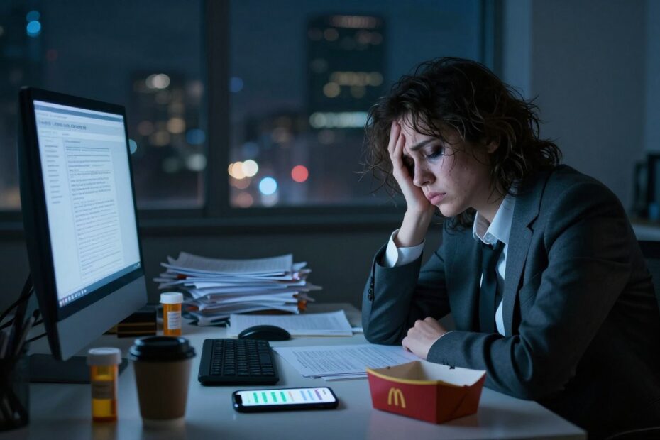 Brak snu, stres i używki