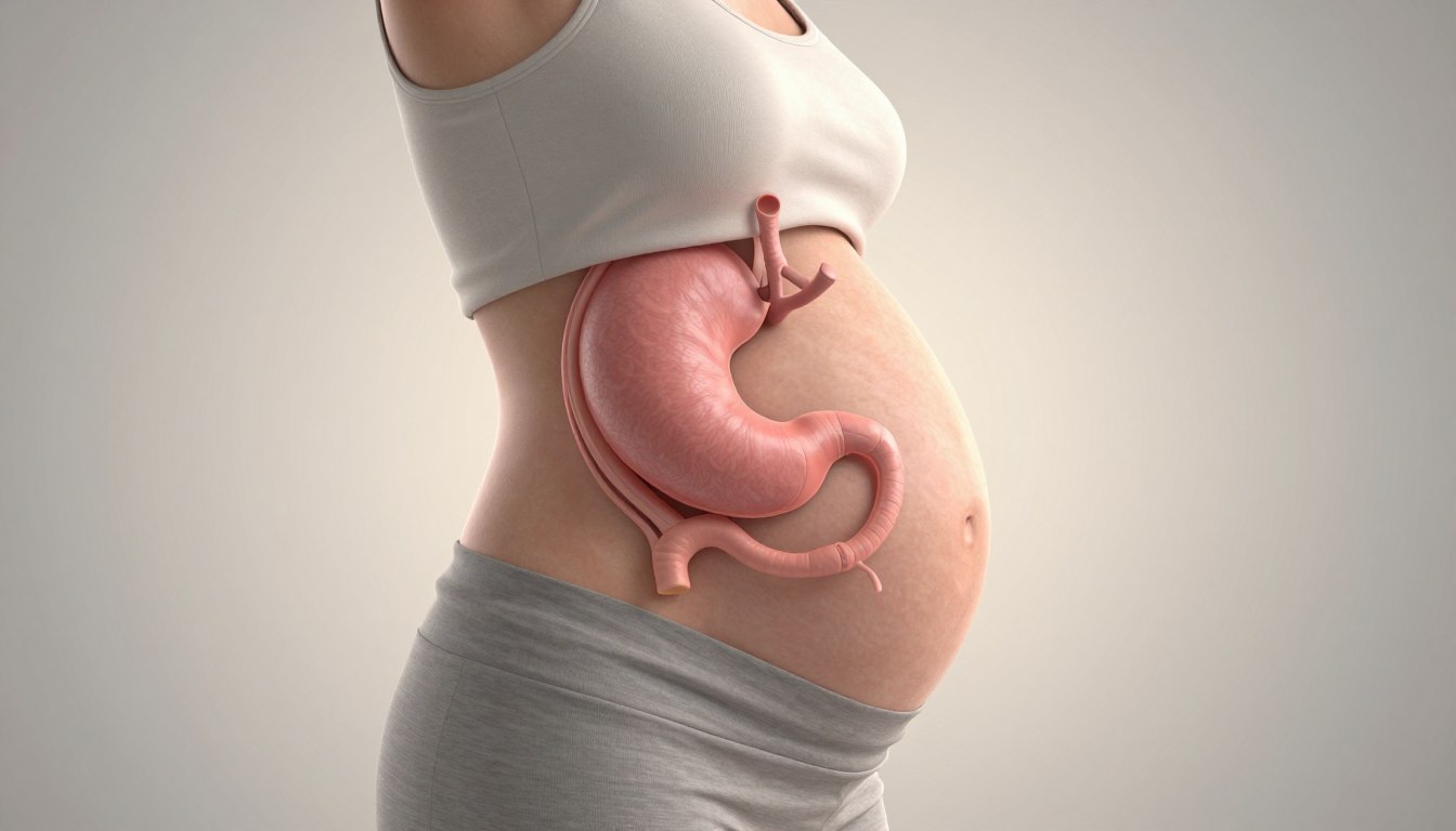 Gdzie jest żołądek w ciąży