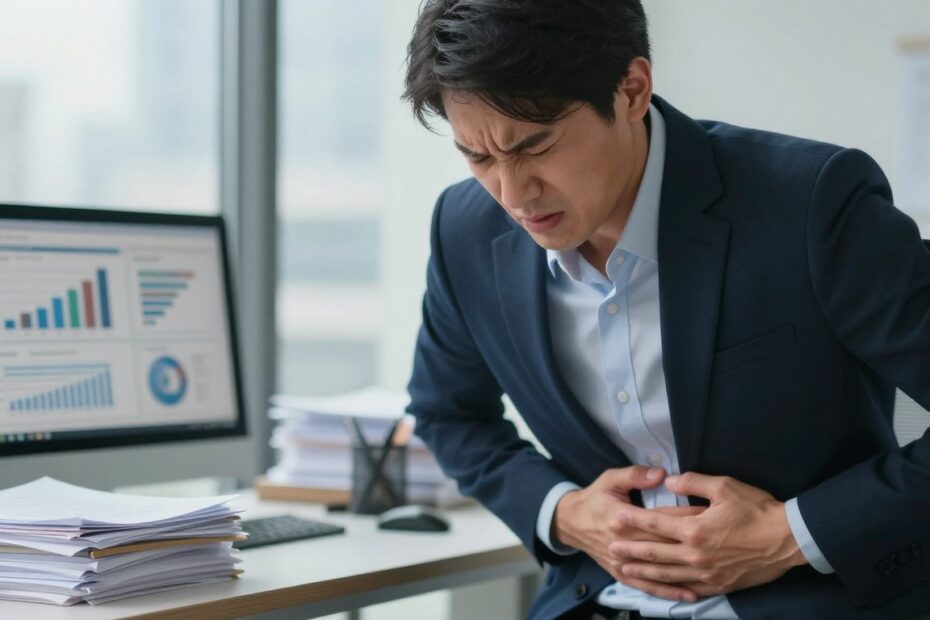 Kolka wątrobowa a stres