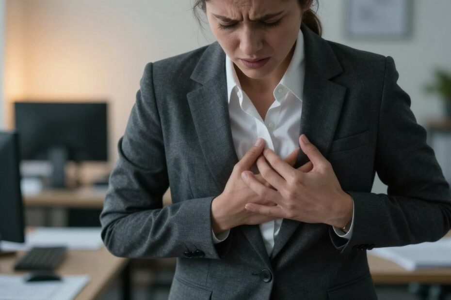 Nerwobóle w klatce piersiowej a stres