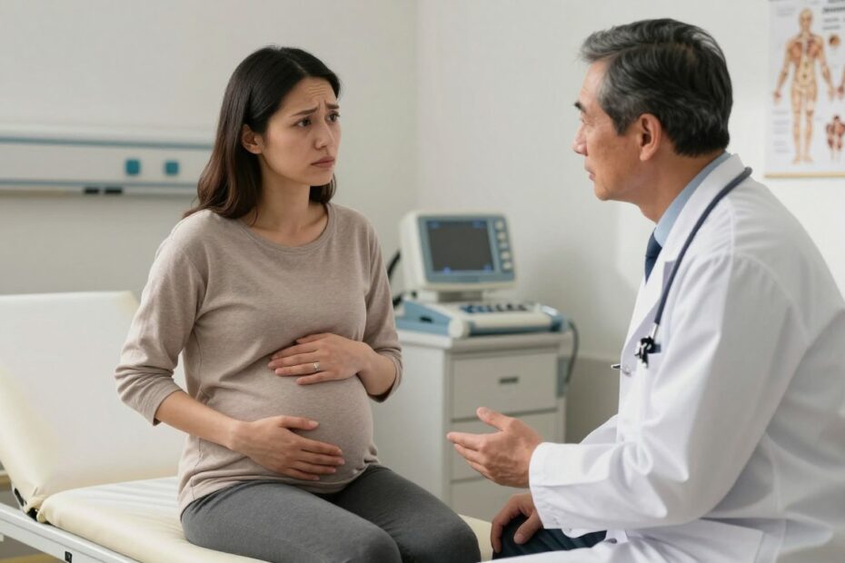 Pęknięcie krwiaka w ciąży – objawy